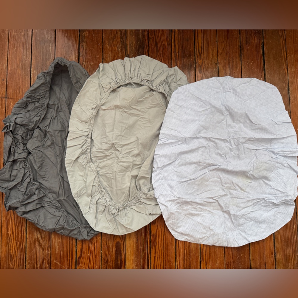 Three Stokke Mini Crib Sheets - moving sale! Offer anything!